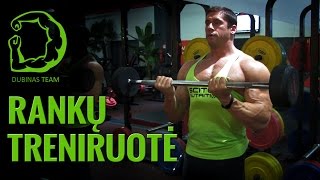 Rankų Treniruotė Su Deividu Dubinu 💪 Bicepso Ir Tricepso Treniruotės Pratimai🏋️‍♂️🏅🏆 [upl. by Collete]