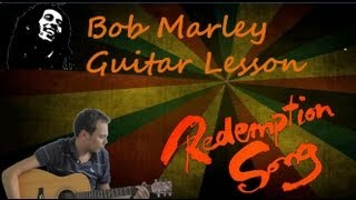 Bob Marley  Redemption Song  Easy Acoustic Songs on Guitar how to play  Guitar Lesson [upl. by Haag421]