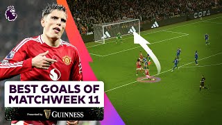 The BEST Goals of Matchweek 11  FT Garnacho Neto Salah and MORE [upl. by Assenaj358]