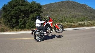 Honda Africa Twin Wheelie Practice [upl. by Amin271]