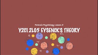 ALevel Psychology AQA Forensic Psychology Eysencks Theory [upl. by Yolande607]