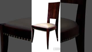 Fiddleback Mahogany Chair wwwcosmobarbarocom Deco art artist design artwork woodart [upl. by Oscar]