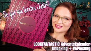 LOOKFANTASTIC Adventskalender 2021  So gut wie letztes Jahr  Unboxing  Verlosung [upl. by Lemon]