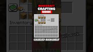 How To Craft A Chiseled Bookshelf In Minecraft 120 minecraft minecraftshorts minecraftrecipes [upl. by Simaj436]