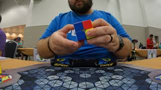 Official 458 2x2 Average CubingUSA Great Lakes Championship 2024 [upl. by Benoit529]