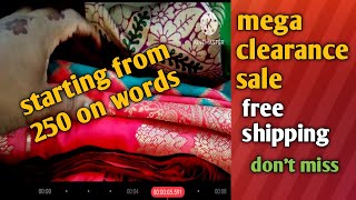 Costly sarees clearance sale live booking number 9966490015 [upl. by Nnayrb591]