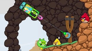 Bad Piggies  MIGHTY EAGLE AND NINJA SHOOTING ANGRY BIRDS [upl. by Adel]