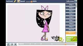 How to Draw Isabella from Phineas and Ferb [upl. by Allyn607]