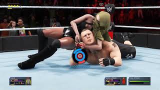 WWE 2K20 Sable vs Brock Lesnar Intergender Wrestling [upl. by Atteloj]