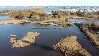 Drone over Barnegat Bay [upl. by Noirrad]