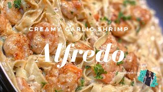 THE BEST HOMEMADE CREAMY SHRIMP ALFREDO RECIPE  QUICK amp EASY WEEKNIGHT MEAL [upl. by Ciredor802]