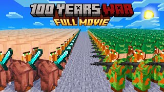 Minecraft but its 100 Years Villager War FULL MOVIE [upl. by Aldarcy709]