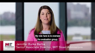 MIT Sloan MBA Application Tips What Is Being Evaluated [upl. by Ahsatsana827]