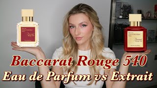 BACCARAT ROUGE 540  Eau de Parfum VS Extrait de Parfum  Lucy Gregson [upl. by Eslud373]