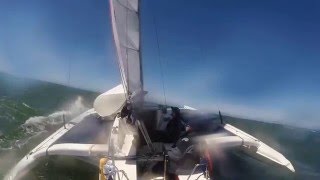 Double Handed Farallones Race 2016  Corsair 31R Trimaran  Team Trident [upl. by Uyerta427]