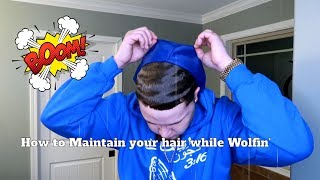 How to Maintain your hair while wolfing update for straight hair wavers [upl. by Rahcir]