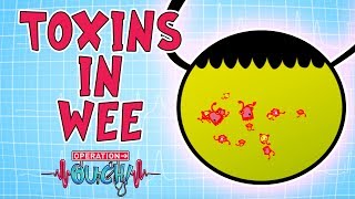 Operation Ouch  Toxins in Wee  Body Facts for Kids [upl. by Annaer379]