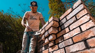 BRICKLAYING  How to build a DROP CORBEL [upl. by Nosyk364]