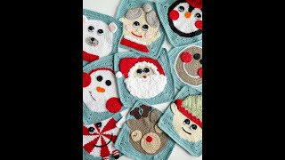 Crochet Christmas Granny Squares 9 FREE Crochet Patterns [upl. by Barrus957]