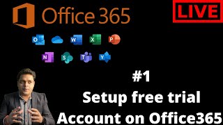 How to create free trial account on office365 portal  Office365 Training and Certification [upl. by Judon121]