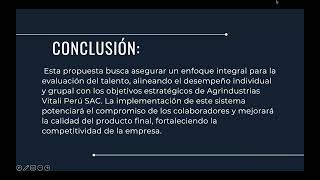 Plan de Capacitación para la Empresa Agroindustria Vitalli SAC Perú [upl. by Colley]