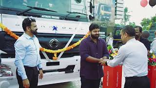 1st BharatBenz 3828R Delivered  Autobahn Trucking [upl. by Ahtiekahs]