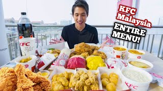 100 KFC MALAYSIA FULL MENU CHALLENGE  KFC Mukbang in JB Malaysia  Eating KFC By The Sea [upl. by Dhar]