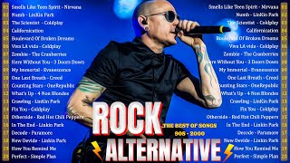 Alternative Rock Of The 90s 2000s️🎤Linkin park Creed AudioSlave Hinder Metallica Evanescence⚡ [upl. by Yehus]