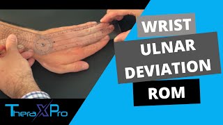 Goniometry  Wrist Ulnar Deviation Range of Motion [upl. by Wesa]