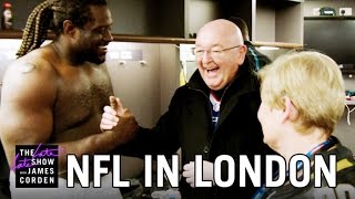 James Cordens Parents Explore the NFL [upl. by Novanod]