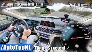 2018 BMW 7 SERIES M760Li V12 xDrive 320kmh ACCELERATION amp TOP SPEED on AUTOBAHN by AutoTopNL [upl. by Fornof422]