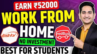 Earn Rs 52000🔥🔥Work from Home Jobs No Experience 2024 Online Jobs at Home Part Time Jobs Students [upl. by Nauqahs523]