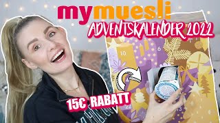 SO LECKER ist der MYMÜSLI FOOD ADVENTSKALENDER 2022 😍😋 Nur bei mir bis zu 40€ Rabatt UNBOXING [upl. by Haas]