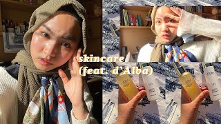 My Skincare Routine ☀️ feat dAlba [upl. by Sinnoda]