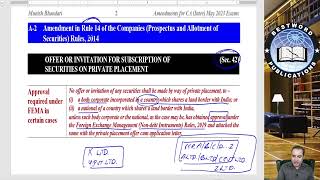 Amendments for CA Intermediate May 2023 Exams  By CA CS Munish Bhandari [upl. by Ardnassac]