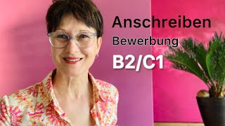 Anschreiben für Bewerbung  Ausbildung Energie u Gebäudetechnik  B2C1  Deutsch lernen [upl. by Kessel]