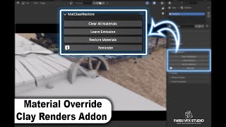 How to Remove or Restore all Material in Blender  Blender Addon  2024 tutorial [upl. by Bree]