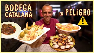 ⚠️ Taberna catalana auténtica EN PELIGRO ⚠️ Comida casera típica en Barcelona [upl. by Ragland]