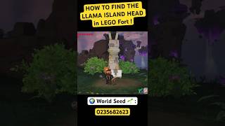 Llama Island Head Lego Fortnite Location amp World Seed  legofortnite fortniteclips fortnitellama [upl. by Mercy]