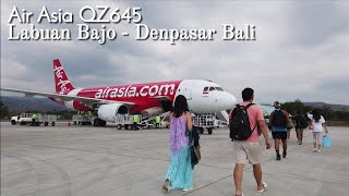 Terbang Bersama Air Asia Rute Labuan Bajo  Denpasar Bali QZ645 [upl. by Ahseneuq]