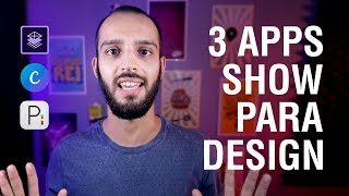 3 APLICATIVOS GRATUITOS PARA FAZER DESIGN [upl. by Nnire]