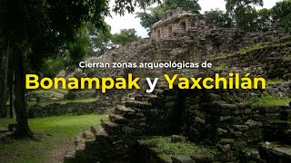 Cierran zonas arqueológicas de Bonampak y Yaxchilán bonampak yaxchilán zonaarqueologica chiapas [upl. by Pheni]