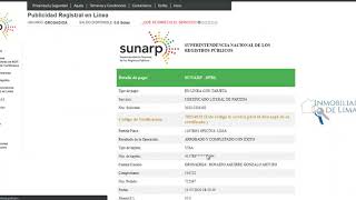 ¿Cómo obtener una copia literal o certificado literal de un bien inmueble desde la Web de Sunarp [upl. by Aneela]