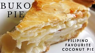 Buko Pie  Filipino Coconut Pie [upl. by Eanore]