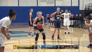 High School Girls Basketball Como Park vs Becker [upl. by Osmen873]