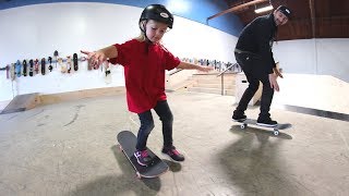 HOW TO TEACH A KID TO SKATEBOARD [upl. by Aigneis]