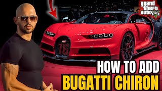 How to Install Bugatti in GTA 5  Bugatti Chiron  AddOnOIV   CARS MODS  GTA 5 MODDING [upl. by Lissa496]