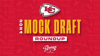 Chiefs Mock Draft Roundup 3  NFL Draft 2024 [upl. by Nyrhtakyram]