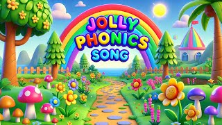 Jolly Phonics Song with Lyrics  Letter Sounds A to Z  ABC Phonics Song [upl. by Bauske]