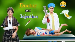 Doctor aur Injection   comedy video 🤣  MoonVines [upl. by Ailahtan]